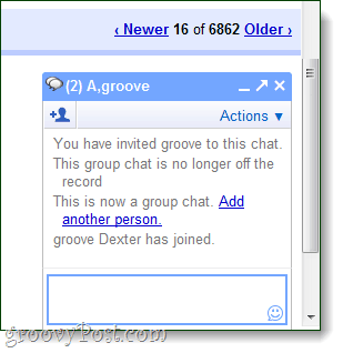 group chat in-window of gmail