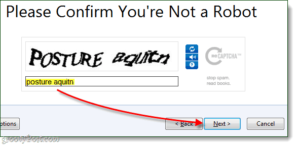 solve captcha to complete firefox sync account creation